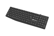 Tastaturen - Natec Nautilus - keyboard - QWERTY - US - black - Tastatur - Englisch (US) - Schwarz - NKL-1950