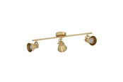 Lampen - EGLO SERAS spot GU10 3x240lm brushed brass *DEMO* - 900172