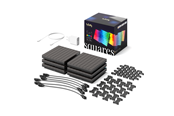 Smart-Home - Twinkly Squares Starter Kit – 5+1 App-controlled LED Panels with 64 RGB Pixels. Black. - TWQ064STW-07-BEU