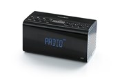 DAB, Netzwerk und Radiowecker - Thomson Radio Clock with Dab+ (Black) - DAB/DAB+/FM - schwarz - CR50DAB