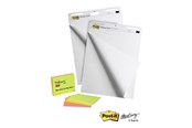 Blöcke, Formulare und Notizbücher - 3M Post-it Super Sticky - easel pad - 635 x 762 mm - 30 sheets (pack of 2) - 7000080909