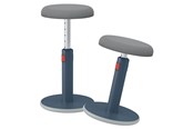 Ergonomie - Leitz Ergo Cosy Active Sitz- & Stehhocker 2-in-1 Samtgrau - 65180089