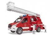 Spielzeugauto - Bruder MB Sprinter fire engine with ladder waterpump and L & S Module - BR2673