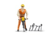 Spielzeugauto - Bruder Construction worker with accessories - BR60020