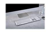 Tastaturen - Cherry KW 9100 SLIM - Tastaturen - Nordisch - Weiss - JK-9110PN-1