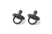 Babypflege - Filibabba Silicone pacifier 2-pack - Stone grey - FI-01671