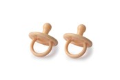 Babypflege - Filibabba Silicone pacifier 2-pack - Peach - FI-01668