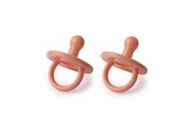 Babypflege - Filibabba Silicone pacifier 2-pack - Coral - FI-01667