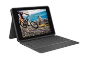 Tastaturen - Logitech Rugged Folio - keyboard and folio case - QWERTY - UK - graphite - Tastatur & Folio-Set - Englisch (UK) - Grau - 920-011206