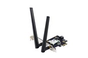 Netzwerkadapter (Netzkarte, Druckserver, u.s.w.) - ASUS PCE-AXE5400 WiFi 6E PCI-E Adapter with 2 external antennas. Supporting 6GHz band 160MHz Bluetooth 5.2 WPA3 network security OFDMA and MU-MIMO - 90IG07I0-ME0B10