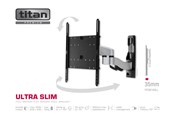 Wandhalterungen, AV-Halterungen & AV-Möbel - Vivanco Full Motion SLIM Bracket VESA 400 35kg - Max 35 kg - recommended for 55" - 39292