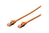 Netzwerk - Kabel - DIGITUS patch cable - 50 cm - orange RAL 2008 - 0.5m - DK-1644-005/OR