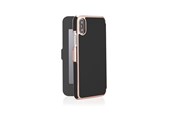Handys - Cover & Cases - Pipetto Slim Wallet Mirror for iPhone XR - Black/Rose Gold - P036-77RM-9