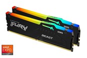 RAM - Kingston FURY Beast RGB DDR5-5600 - 64GB - CL36 - Dual Channel (2 pcs) - AMD EXPO & Intel XMP - Schwarz mit RGB - KF556C36BBEAK2-64