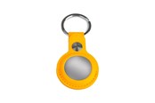 Handys - Anderes Zubehör - Light Solutions Airtag Key Ring - Leather - Yellow - 5714255006834