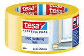 Klebeband und Kleber - tesa Masking sPVC Plastering Tape 33m x 50mm Yellow - 66001-00001-00