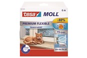 Klebeband und Kleber - tesa moll Premium Flexible Silicone Sealing Tape 6 m x 9 mm x 7 mm Transparent - 05417-00200-02