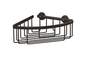 Badezimmerzubehör - tesa Aluxx Black corner basket self-adhesive - 40505-00000-00
