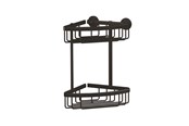 Badezimmerzubehör - tesa Aluxx Black double corner Basket self-adhesive - 40507-00000-00