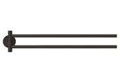 Badezimmerzubehör - tesa Moon Black two-armed towel holder self-adhesive - 40562-00000-00