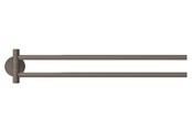 Badezimmerzubehör - tesa Moon Grey two-armed towel holder self-adhesive - 40582-00000-00