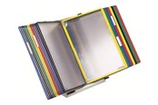 Konferenz und Präsentation - Tarifold display panel system - for A4 - assorted frame with light grey wall unit - 434209