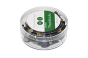 Schreibtischzubehör - b.n.t/office thumbtacks - 8 mm head diameter - black - pack of 100 - 746410