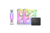 Gehäuselüfter - NZXT F120 RGB DUO 3-pack & RGB Controller - White - Gehäuselüfter - 120mm - Weiß mit RGB-Beleuchtung - 29 dBA - RF-D12TF-W1