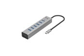 USB-Hubs - I-Tec Hub - 7-Port USB 3.2 - 15W charging - Aluminium case USB-Hubs - USB 3.2 - 7 - Grau - C31HUBMETAL703