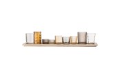 Einrichtung - Bloomingville Sanga Tray w/Votive - Dark Brown - Set of 10 - 27404487