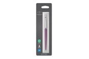 Utensilien zum Schreiben und Zeichnen - Parker Jotter Kugelschreiber | Victoria Violet | Mittlere Spitze | Blaue Tinte | Blister-Verpackung - 1953244