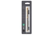 Utensilien zum Schreiben und Zeichnen - Parker IM Tintenroller | Brushed Metal | feine Schreibspitze | Nachfüllmine mit schwarzer Tinte | Blister-Verpackung - 1975542