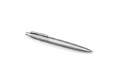 Utensilien zum Schreiben und Zeichnen - Parker Jotter-Gelschreiber | Edelstahl mit Chromzierteilen | mittlere Schreibspitze mit 0,7 mm | schwarze Tinte | Blister-Verpackung - 2020671