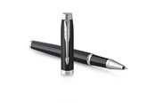 Utensilien zum Schreiben und Zeichnen - Parker IM Rollerball | Mattschwarz mit Chrom-Zierteilen | feine Spitze mit schwarzer Tinte | Geschenkbox - 2143634