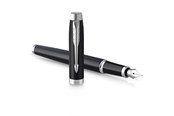 Utensilien zum Schreiben und Zeichnen - Parker IM Füller | Mattschwarz mit Chrom-Zierteilen | Füllfederhalter mit feiner Feder und blauer Tinte | Geschenkbox - 2143637