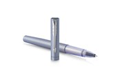 Utensilien zum Schreiben und Zeichnen - Parker Vector XL Tintenroller | Silberblaue Metallic-Lackierung auf Messing | Feine Schreibspitze mit schwarzer Nachfülltinte | Geschenkbox - 2159775