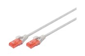 Netzwerk - Kabel - DIGITUS patch cable - 50 cm - grey - Grau - 0.5m - DK-1617-005-10