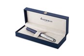 Utensilien zum Schreiben und Zeichnen - Waterman Exception Füller | Metall & Blau Lack mit Palladium-Zierteilen | gravierte Kappe und 18 kt Gold | Füllfederhalter mit mittlerer Feder | Geschenkbox - 2166316