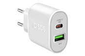 Handys - Adapter und Ladegeräte - SBS 20W Charger - White - TETRPD20W