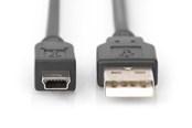 USB Kabel - DIGITUS USB2.0 Type-A to Mini USB Type-B - 1m - AK-300108-010-S