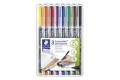 Utensilien zum Schreiben und Zeichnen - Staedtler Universal pen Lumocolor perm S 8pcs - 313 WP8