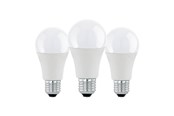 LED-Birnen - EGLO LED-Lampe A60 Standard 8.5W/830 806 lumen matt 3-pack E27 - 113111