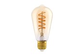 LED-Birnen - EGLO LED-Lampe ST64 Spiral 4W/822 270 lumen clear 3-step dimmable E27 - 110077