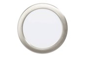 Lampen - EGLO ALANGE recessed spotlight Ø166 mm 3000K brushed steel - 75749