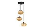 Lampen - EGLO AMSFIELD 1 cluster pendant natural - 43864