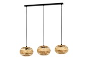 Lampen - EGLO AMSFIELD 1 long table pendant natural - 43863