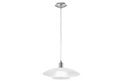 Lampen - EGLO BRENDA pendant lamp Ø395 mm white/brushed steel - 87052