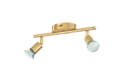 Lampen - EGLO BUZZ LED spot rail 2L brushed brass - 33185