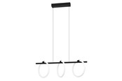 Lampen - EGLO CARANACOA LANGBORD 3L SORT/HVID - 900562