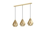 Lampen - EGLO CARLTON LANGBORD 3XE27 GULD - 43909